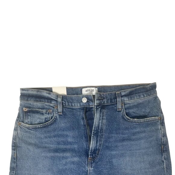 New Agolde Merrel Mid Rise Straight Leg Ankle Jeans Size 30 In Spellbound Wash - Picture 10 of 15